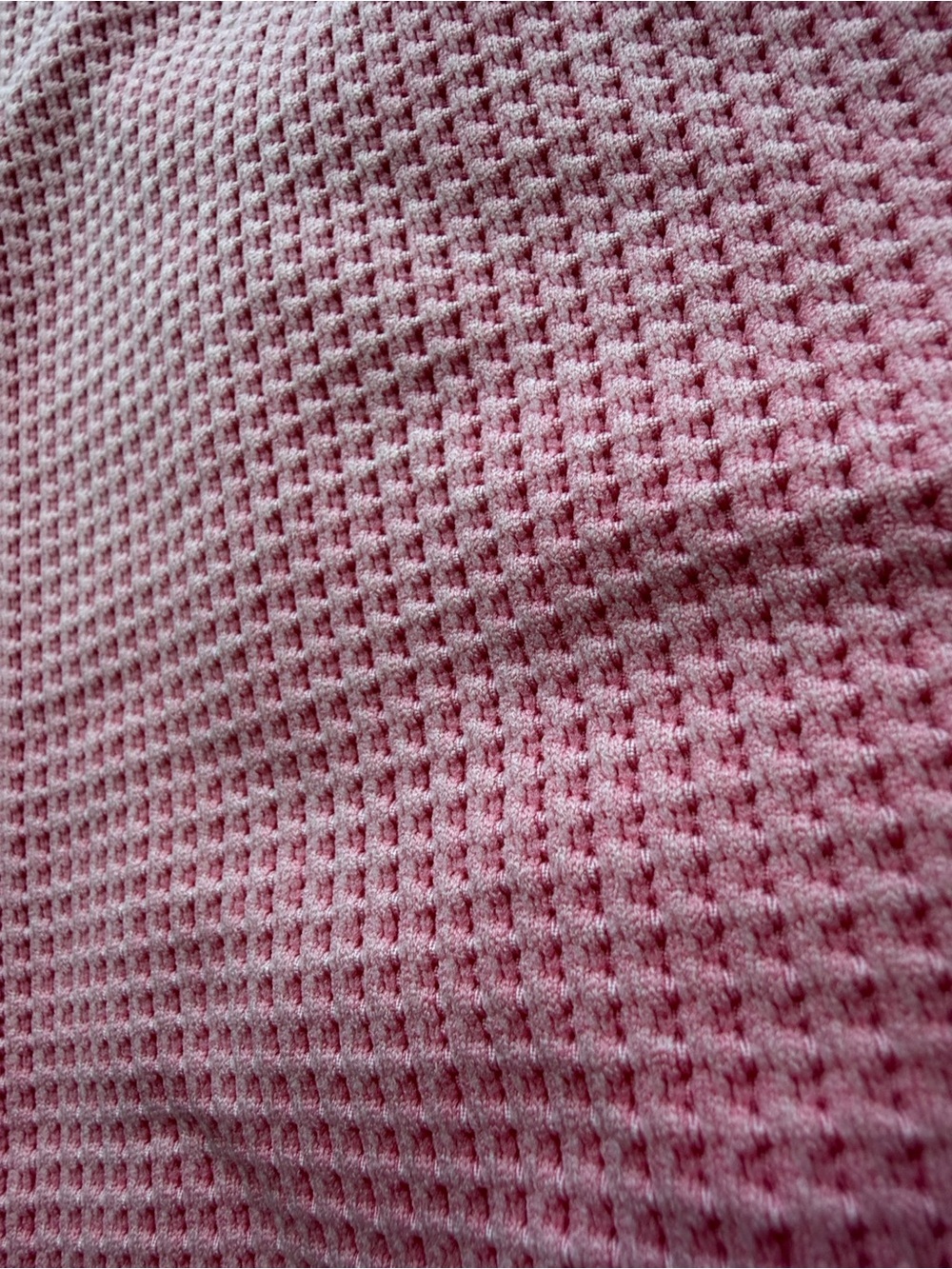 aerie Pink Waffle-Knit Scoop Henley Sweater - Picture 5 of 7